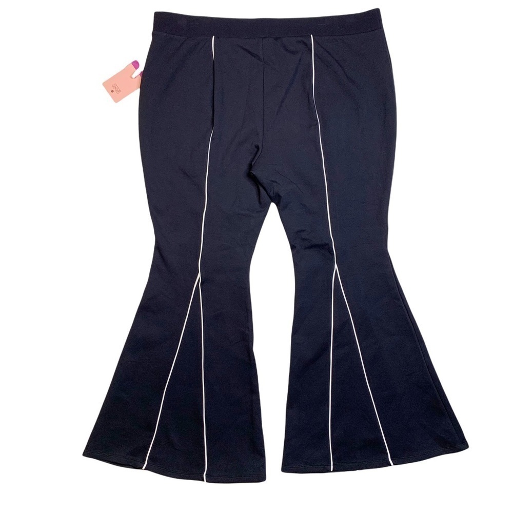 Victor Glemaud X Target PLUS SIZE 2X High-Rise Flare Sweatpants Black NWT - Picture 2 of 9